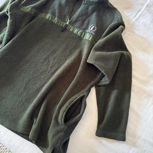 Vintage Cape Cod Quarter Zip Green Fleece Pullover - L/XL - Picture 5 of 8